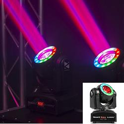 Foto van Beamz illusion 1 led moving head + beam met ring