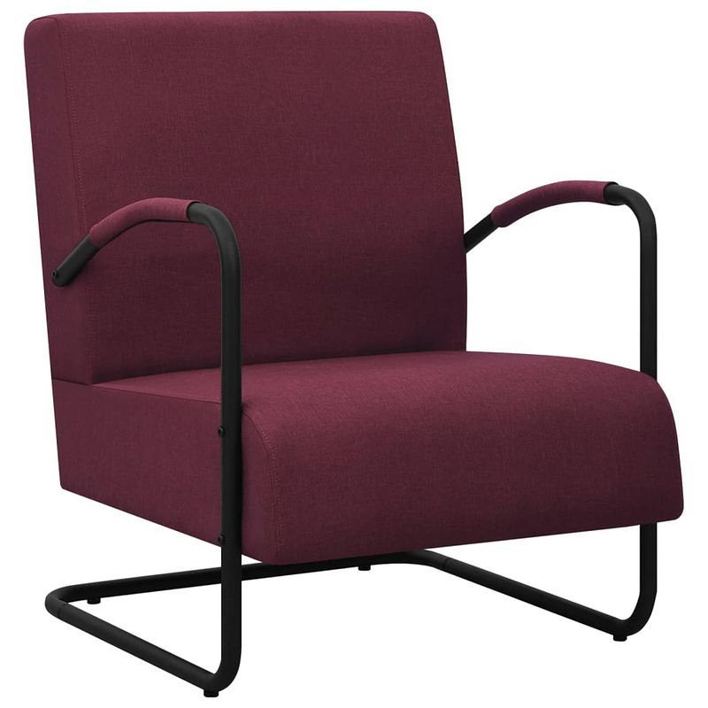 Foto van Vidaxl fauteuil stof paars