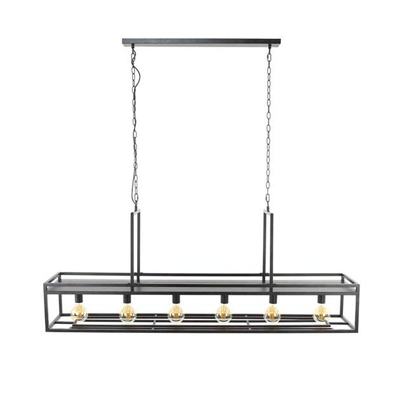 Foto van Hoyz collection - hanglamp 6l decorate - charcoal