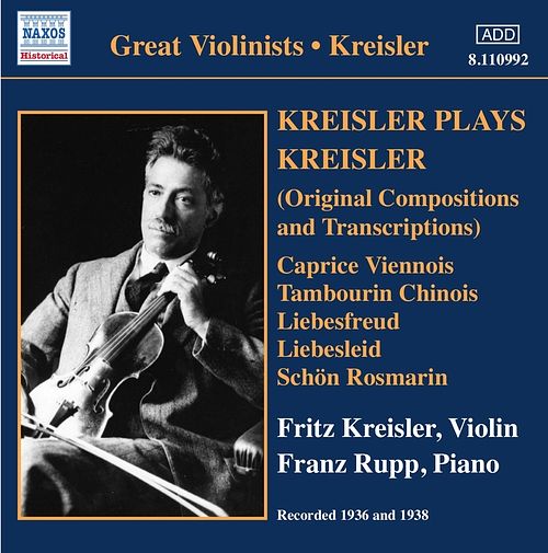 Foto van Kreisler plays kreisler - cd (0636943199220)