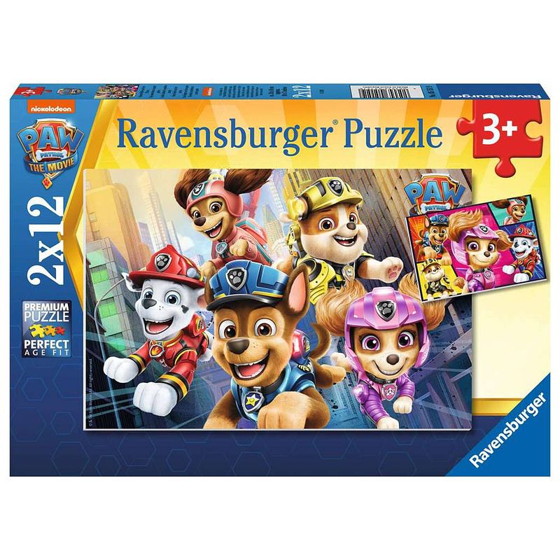 Foto van Ravensburger puzzel paw patrol 2x12pcs