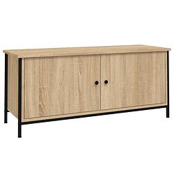 Foto van Vidaxl tv-meubel 102x35x45 cm bewerkt hout sonoma eikenkleurig