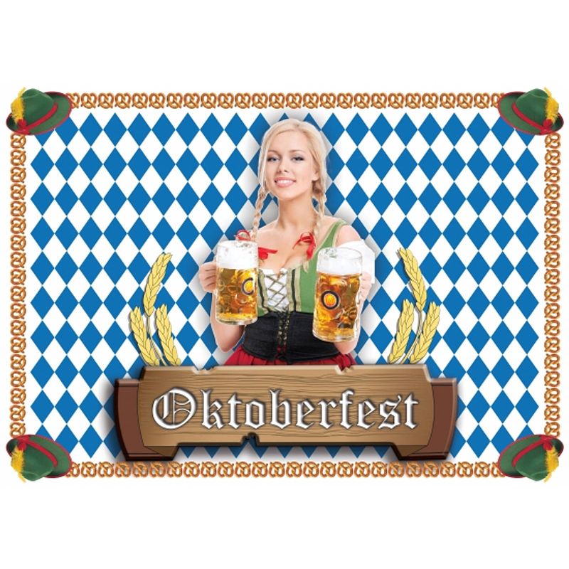 Foto van 10 oktoberfest placemats van papier - placemats