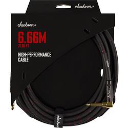 Foto van Jackson high performance jack kabel zwart-rood recht-haaks 6.66 m