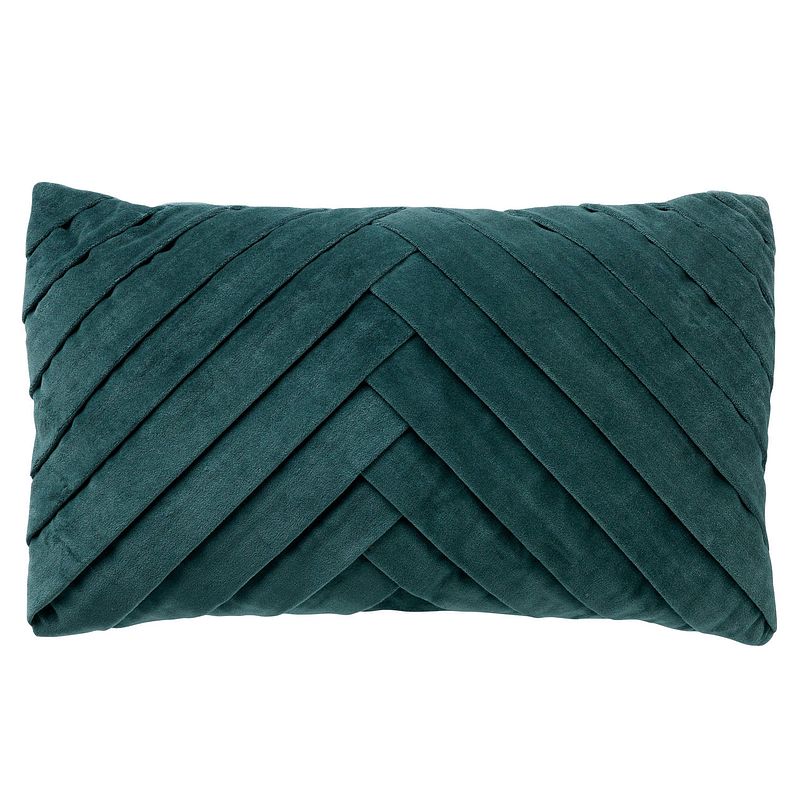 Foto van Dutch decor femm - sierkussen velvet sagebrush green 30x50 cm - groen - groen