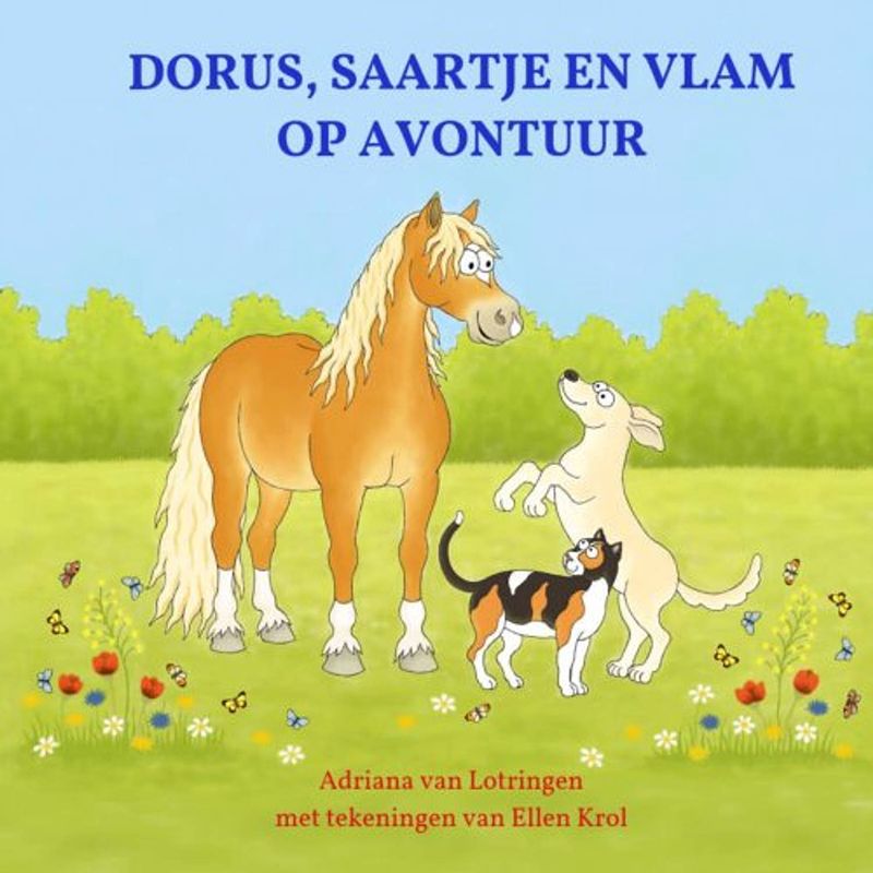 Foto van Dorus, saartje en vlam op avontuur