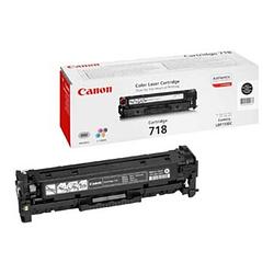 Foto van Canon tonercartridge zwart 718bk - 3400 pagina's - 2662b002