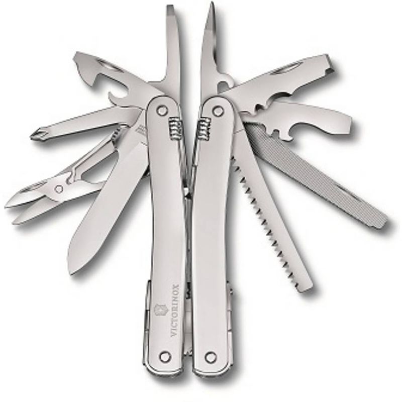 Foto van Victorinox swiss tool spirit mx 3.0224.mn multitool aantal functies 24 zilver