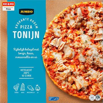 Foto van 3 voor € 6,00 | jumbo pizza tonijn 355g aanbieding bij jumbo