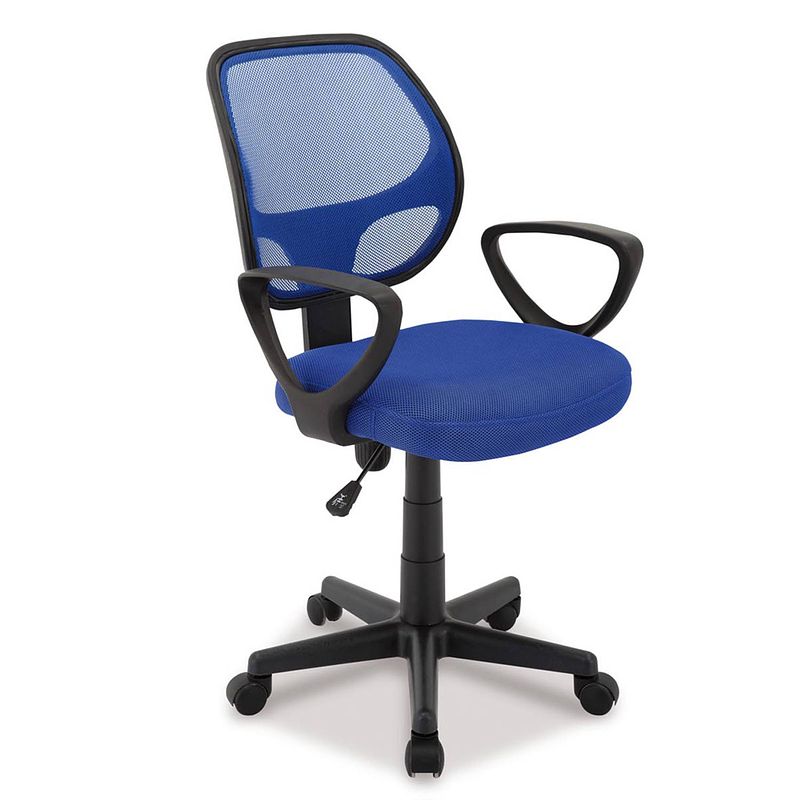Foto van Acaza bureaustoel buritos - solide, verstelbaar en ergonomisch - blauw