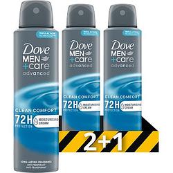 Foto van Dove advanced care antitranspirant deodorant spray invisible dry 3 x 150ml bij jumbo