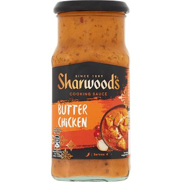Foto van Sharwood's cooking sauce butter chicken curry 420g bij jumbo