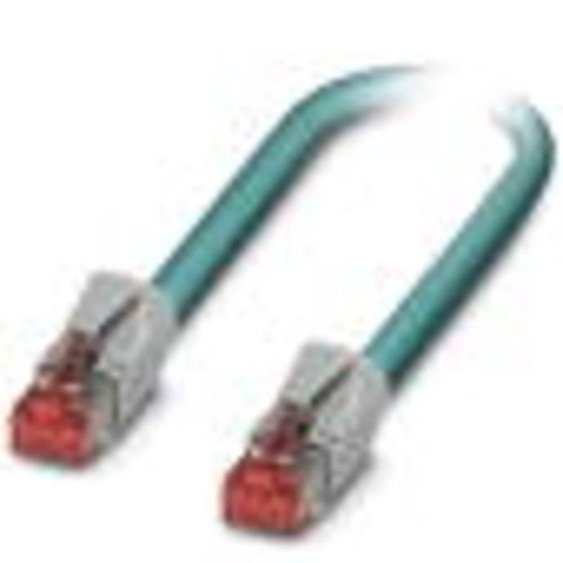 Foto van Phoenix contact 1408951 rj45 netwerkkabel, patchkabel s/ftp 2.00 m blauw 1 stuk(s)