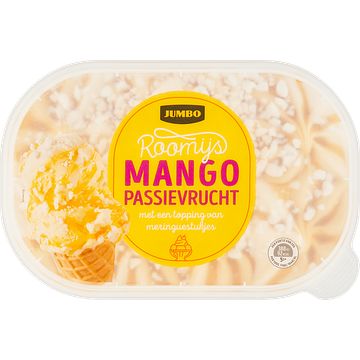 Foto van Jumbo mango passievrucht roomijs 521g