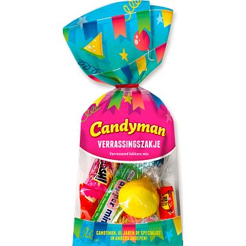 Foto van Candyman verrassingszakje verrassend lekkere mix 52g bij jumbo