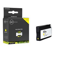 Foto van Inktmedia® -navulinkt - geschikt hp 951xl (cn048ae) inktcartridge geel hoge capaciteit - navul inkt - refill inkt