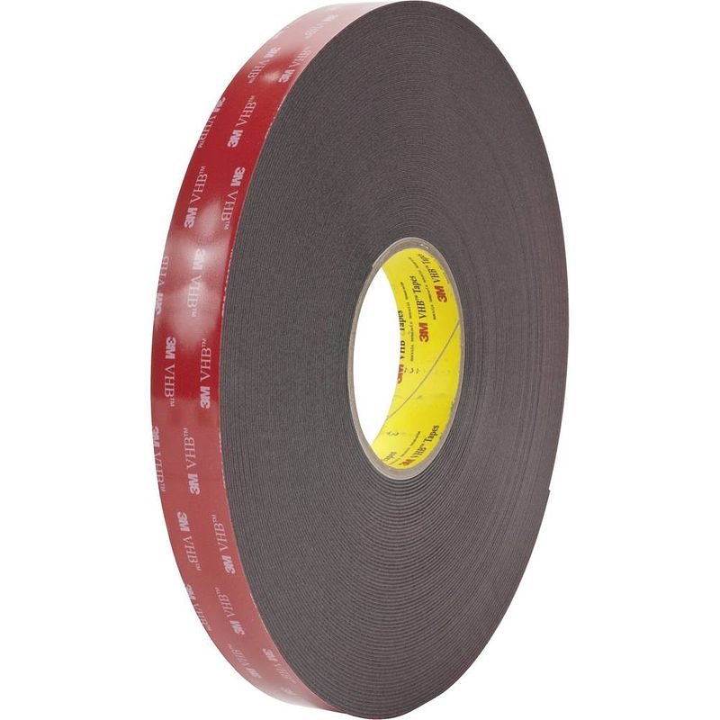 Foto van 3m 5962f/1933 5962f/1933 dubbelzijdige tape zwart (l x b) 33 m x 19 mm 1 stuk(s)