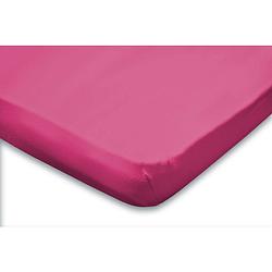 Foto van Elegance topper hoeslaken jersey katoen - fuchsia 80/90x190/200cm