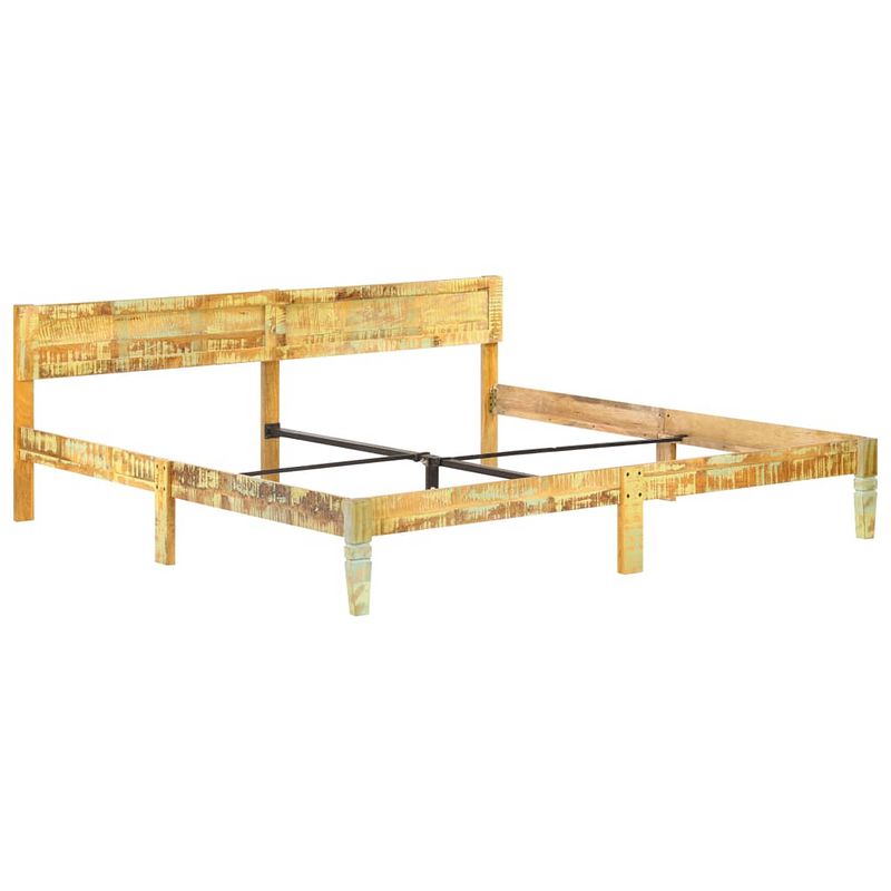 Foto van Infiori bedframe massief gerecycled hout 200x200 cm