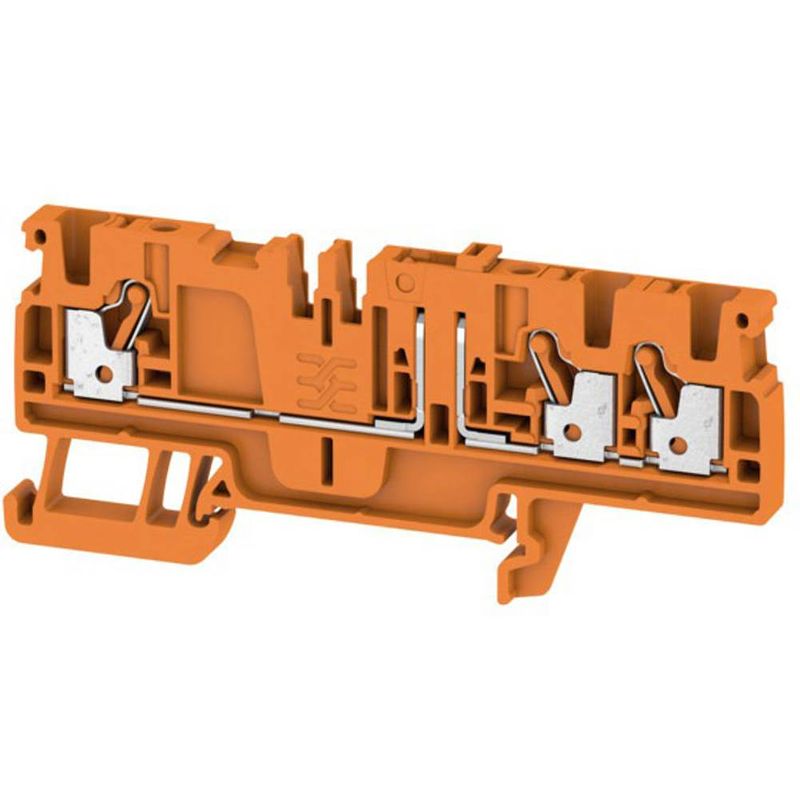 Foto van Doorgangsklem weidmüller adt 2.5 3c or 1989850000 oranje 50 stuk(s)