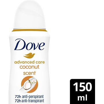 Foto van Dove advanced care antitranspirant deodorant spray coconut & jasmine 150ml bij jumbo