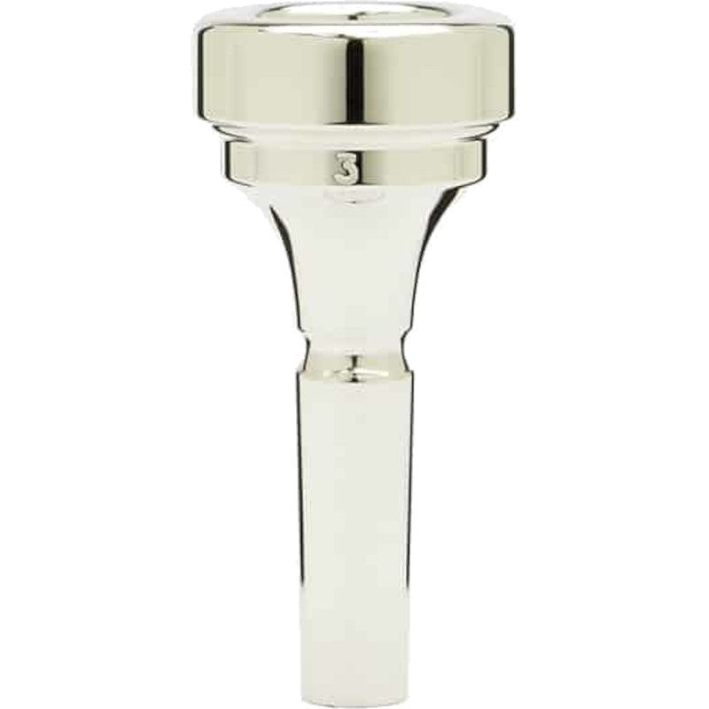 Foto van Denis wick 58813 classic cornet mouthpiece silver plated mondstuk voor kornet