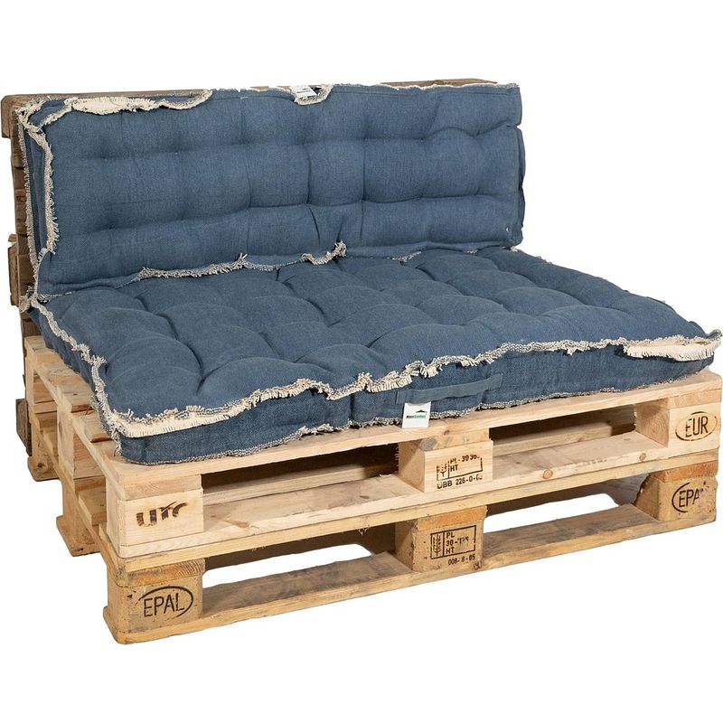 Foto van Maxxgarden palletkussen - rugkussen loungeset bank - palletsofa - 120x40cm - blauw