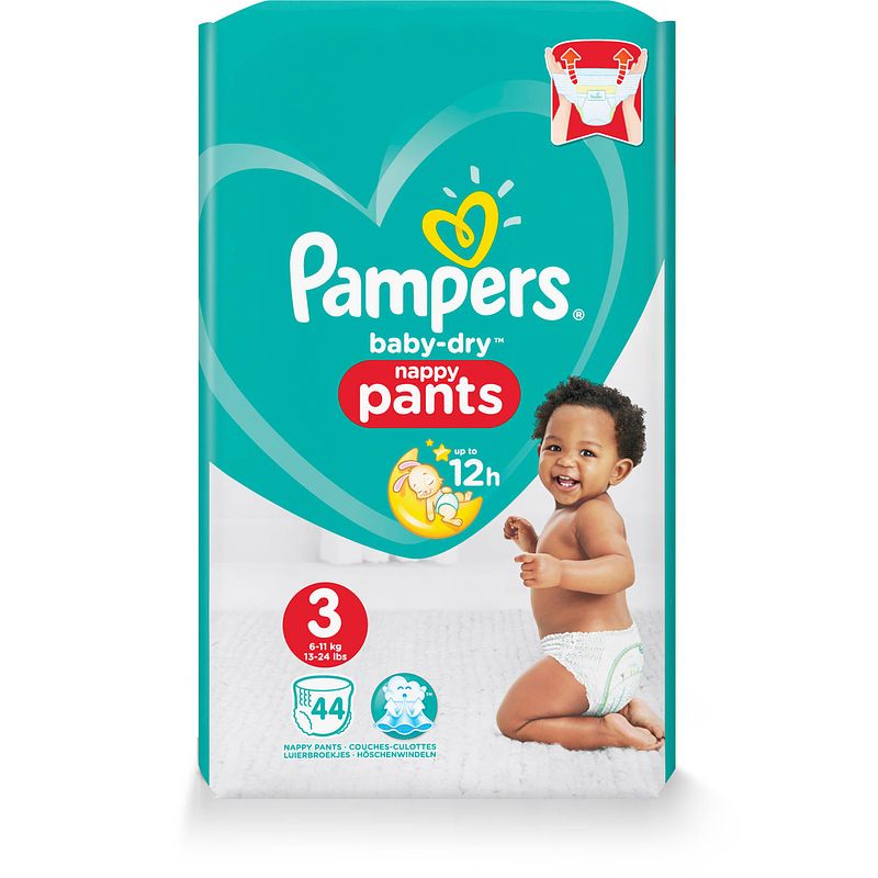 Foto van Pampers baby-dry pants valuepack maat 3