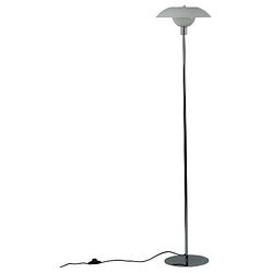 Foto van Dyberg larsen vloerlamp bergen 130 cm e14 chroom 5w zwart