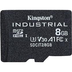 Foto van Kingston microsdhc industrial c10 a1 pslc card single pack 8gb