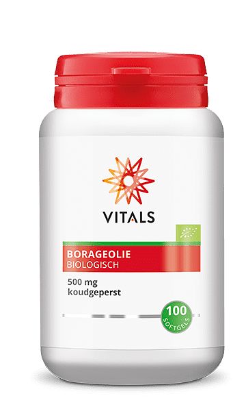 Foto van Vitals borageolie biologisch capsules