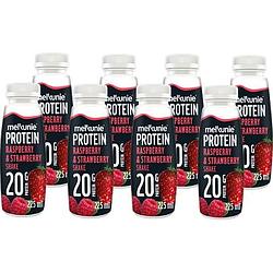 Foto van Melkunie protein raspberry & strawberry shake 8 x 225ml bij jumbo