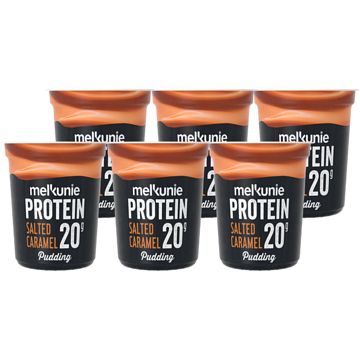 Foto van Melkunie protein salted caramel pudding 6 x 200gr bij jumbo