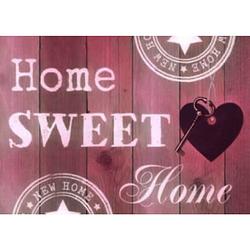 Foto van Diamond painting pakket home sweet home roze - volledig - full - 30x20 cm - seos shop ®