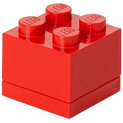 Foto van Lego mini-opbergsteen 4 noppen 4,6 x 4,3 cm polypropeen zwart