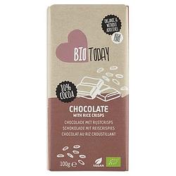 Foto van Biotoday chocolade met rijstcrisps 100g bij jumbo