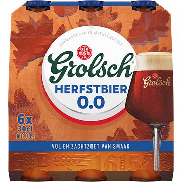 Foto van Grolsch herfstbier 0.0% fles 6 x 300ml bij jumbo