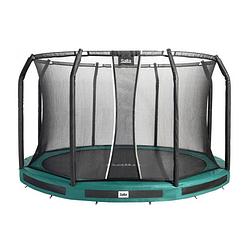 Foto van Salta trampoline premium ground met veiligheidsnet 251 cm - groen