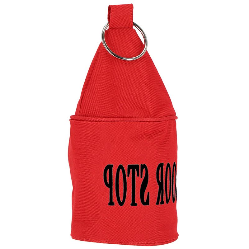 Foto van Deurstopper neon - 2,5 kg - canvas - rood - 13 x 13 x 28.5 cm - deurstoppers