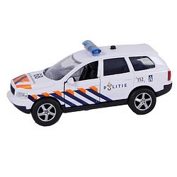 Foto van 2-play politiewagen pull-back met licht en geluid 11 cm wit