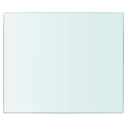 Foto van The living store glazen schap - 30 x 25 cm - 8 mm glas - transparant