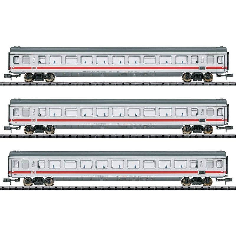 Foto van Minitrix t18216 sneltreinrijtuig set van 3 „ic 2013” van de db ag