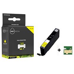 Foto van Inktmedia® -navulinkt - geschikt canon cli-571y xl inktcartridge geel hoge capaciteit - navul inkt - refill inkt