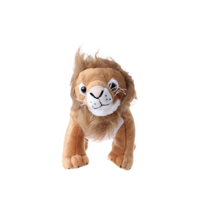 Foto van Take me home knuffel leeuw junior 38 cm pluche bruin/wit