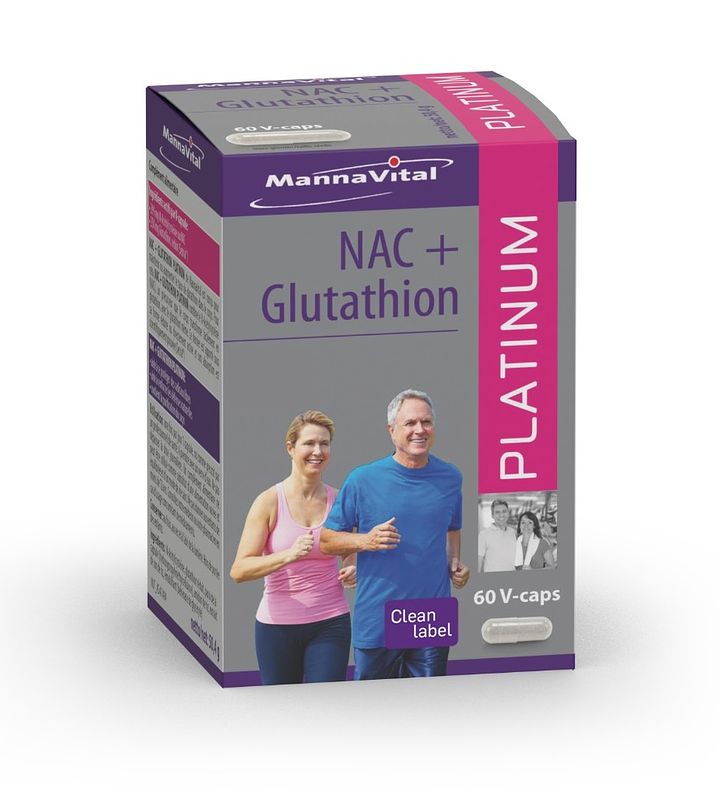 Foto van Mannavital nac & glutathion platinum vegicaps