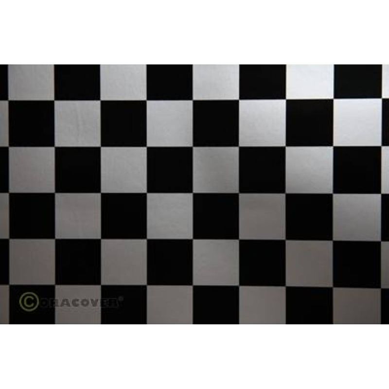 Foto van Oracover 43-091-071-002 strijkfolie fun 3 (l x b) 2 m x 60 cm zilver-zwart