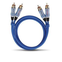 Foto van Oehlbach audio-cinchkabel stereo 0,50 m mini jack kabel blauw