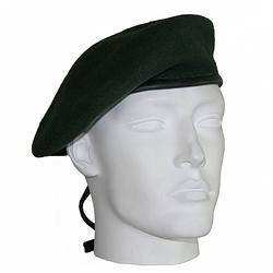 Foto van Leger soldaten baretten donkergroen 59 cm - verkleedhoofddeksels