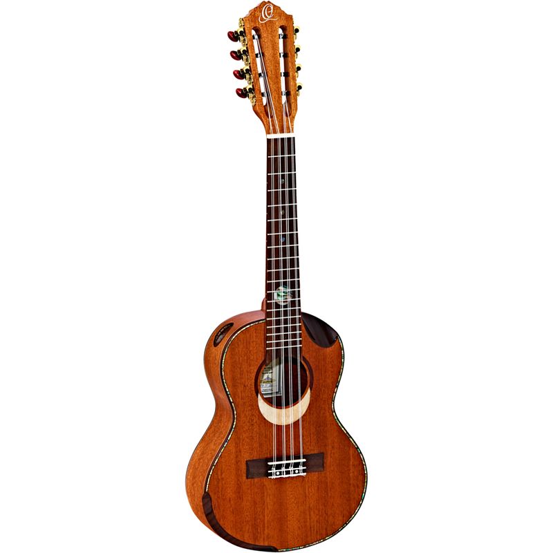 Foto van Ortega eclipse series eclipse-te8 8-snarige tenor ukelele met gigbag