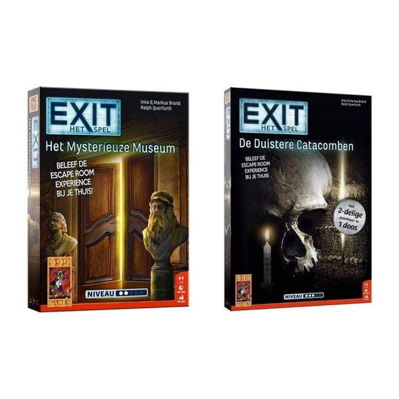 Foto van Spellenbundel - 2 stuks - exit - het mysterieuze museum & de duistere catacomben